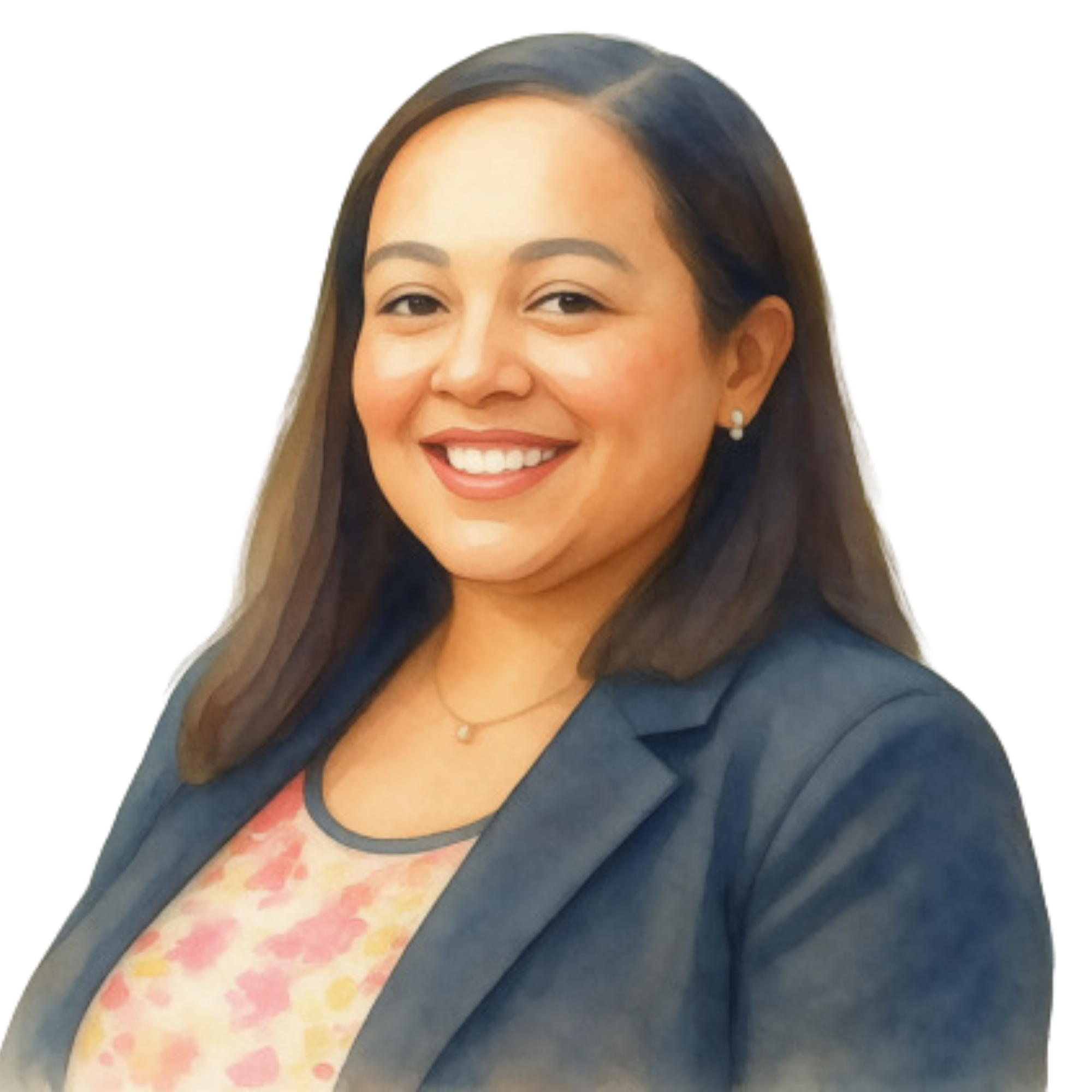Illustrated portrait of Shirley Vargas
